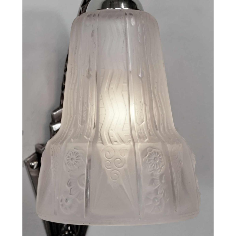 Muller frères : paire d'appliques art deco, 1930 France