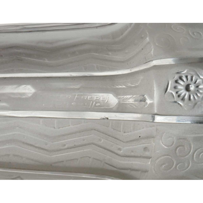 Muller frères : een paar Franse 1930 art deco wandlampen