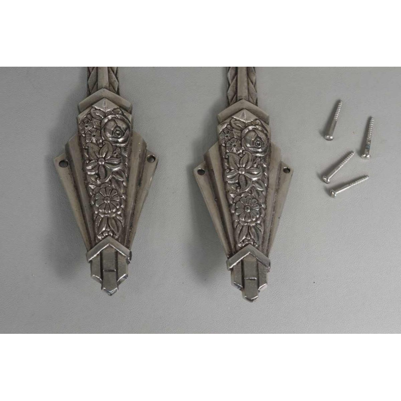 Muller frères : a pair of French art deco wall sconces, 1930 France
