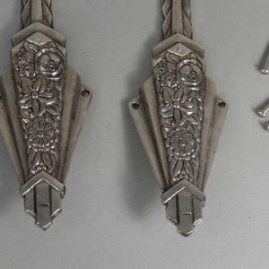 Muller frères : a pair of French art deco wall sconces, 1930 France