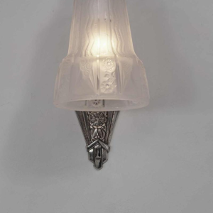 Muller frères : a pair of French art deco wall sconces, 1930 France