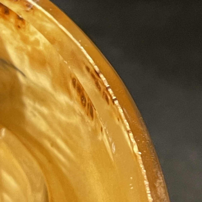 Nécessaire Fumeur, Design italien, loupe de noyer serties résine, 1970s