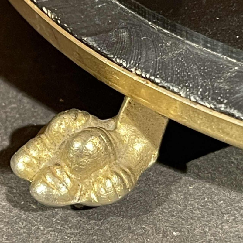 Nécessaire Fumeur, Design italien, loupe de noyer serties résine, 1970s