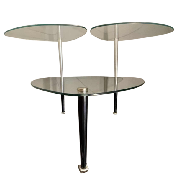 EDOARDO PAOLI, modulaire salontafel / winkeldisplay, 3 bladen, 1950