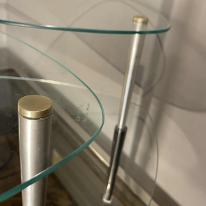 EDOARDO PAOLI, modulaire salontafel / winkeldisplay, 3 bladen, 1950