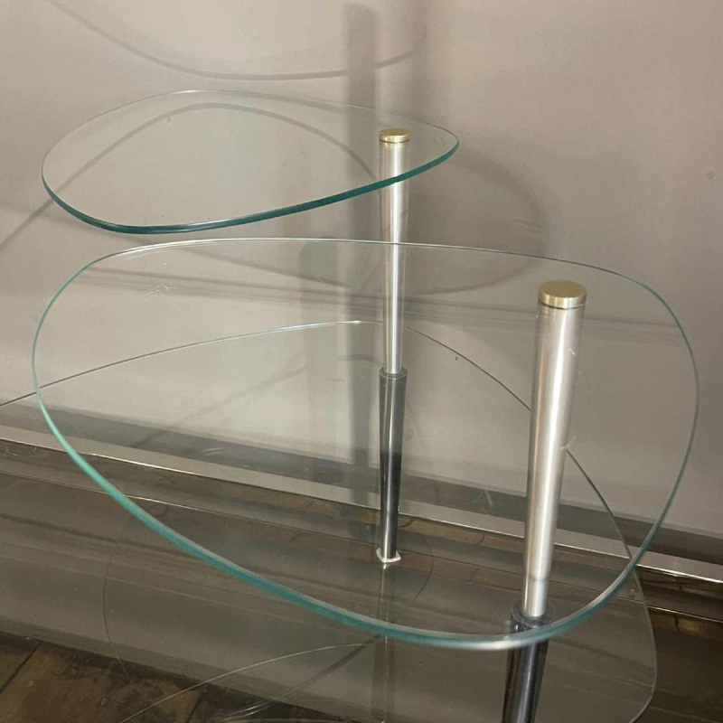 EDOARDO PAOLI, modulaire salontafel / winkeldisplay, 3 bladen, 1950