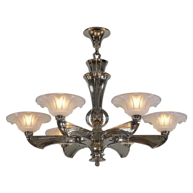 Jean Gauthier (EZAN) : lustre art déco, 1930 France
