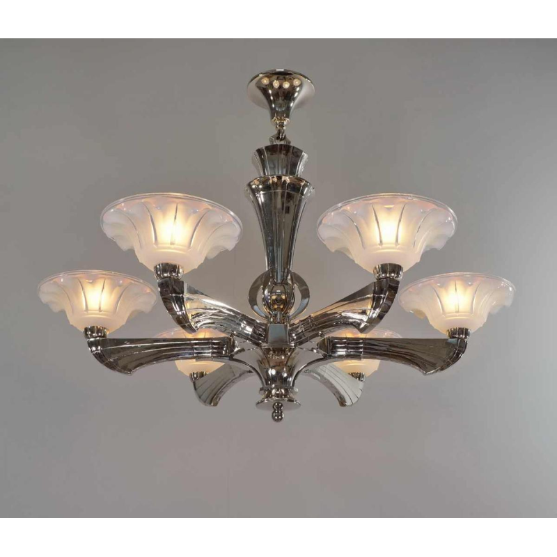 Jean Gauthier (EZAN) : Franse art deco kroonluchter 1930