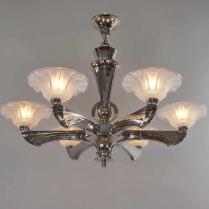 Jean Gauthier (EZAN) : Franse art deco kroonluchter 1930