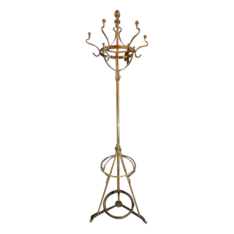 Porte Manteau Perroquet Art Nouveau Arts & Crafts Jugendstil, Bronze Acier, 1900