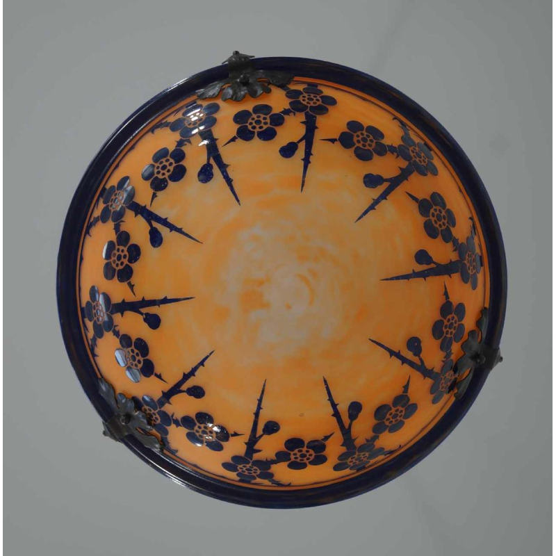 SCHNEIDER le verre Français : suspension art déco , 1920 France