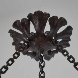 SCHNEIDER: Franse art deco hanglamp, le verre français 1920