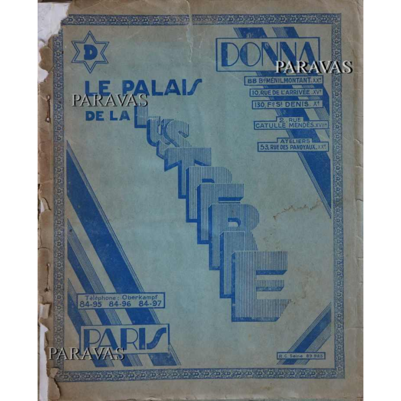 DONNA : paire d'appliques art deco, 1930 France