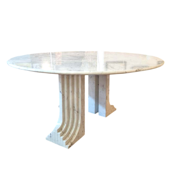 Carlo Scarpa, Carrara marble table, Italian design 1970s