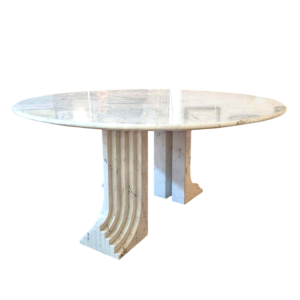 Carlo Scarpa, table en marbre de carrare, Design italien 1970s