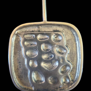 Miguel Berrocal "Torse de David" collier en acier inoxydable et bronze doré, 1980