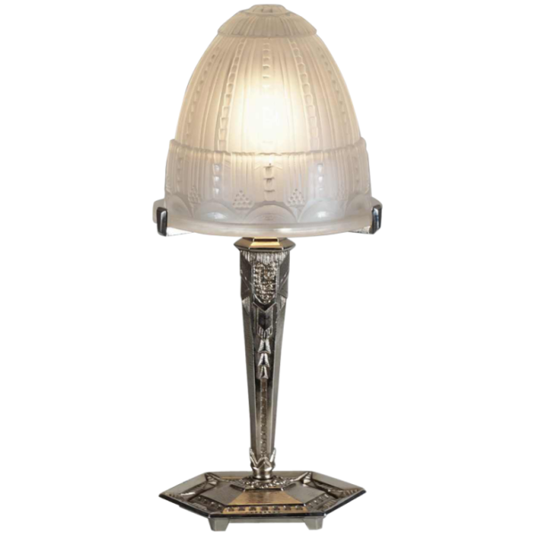 Maynadier & Muller frères : lampe art déco. France 1930