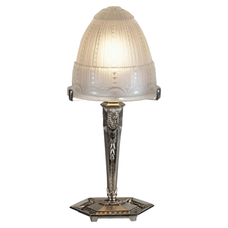 Maynadier & Muller frères : lampe art déco. France 1930