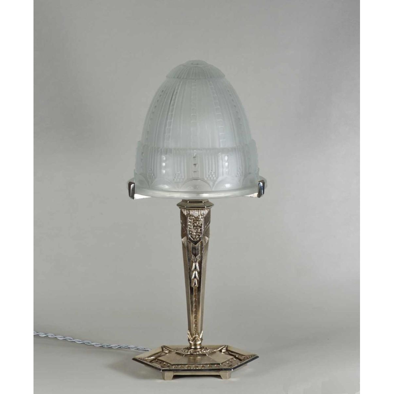 Maynadier & Muller frères : lampe art déco. France 1930