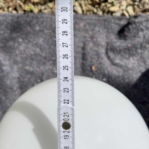 GLASHÜTTE LIMBURG, cascade hang kroonluchter, 9 matglazen bollen, ca 1970s