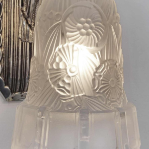 Hettier et Vincent : paire d'appliques art deco, 1930 France