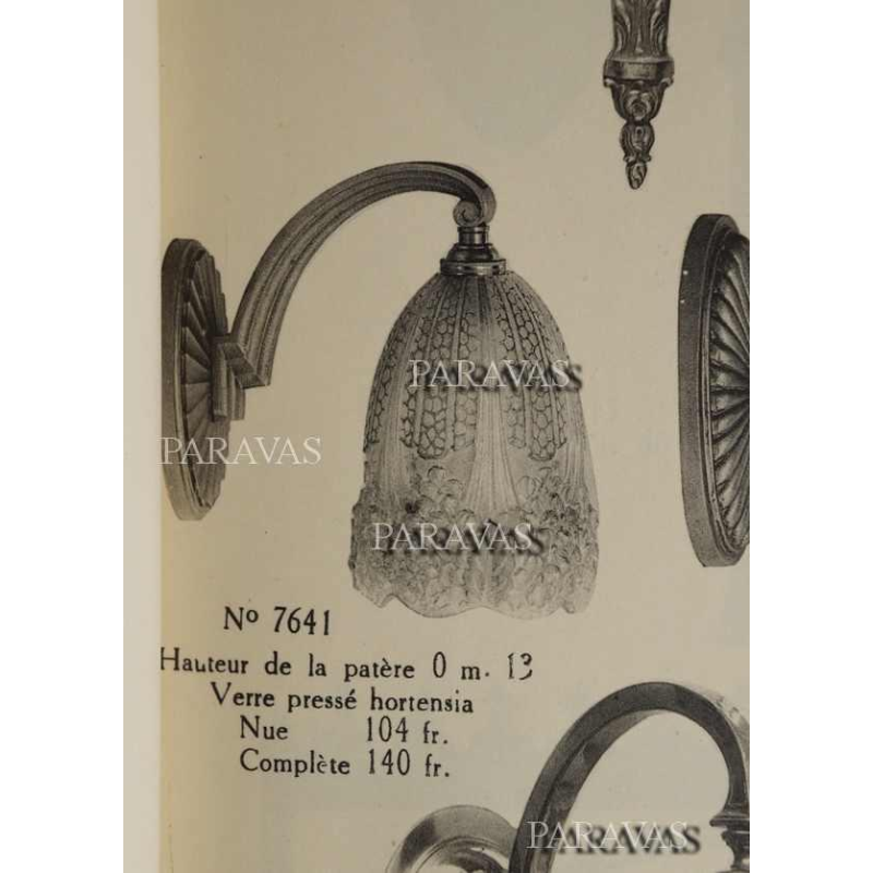 Hettier et Vincent : paire d'appliques art deco, 1930 France