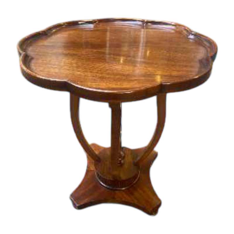 Table d'appoint Art Déco, tablette de forme végétale