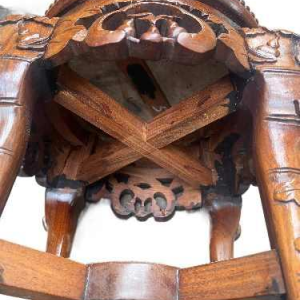 Small Chinese table with marble