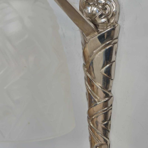 SCHNEIDER : een paar Franse 1930 art deco wandlampen