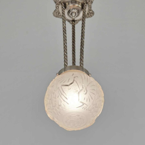 Petitot & Muller : suspension art déco. France 1930