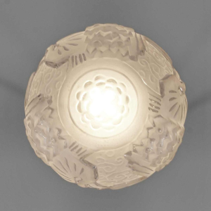 Petitot & Muller: French art deco pendant chandelier ... 1930 France