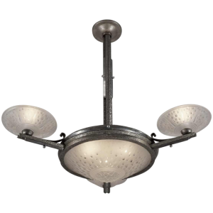 Muller freres: lustre art déco. France 1930