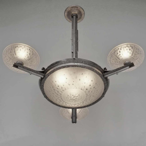 Muller freres : Franse 1930 art deco kroonluchter