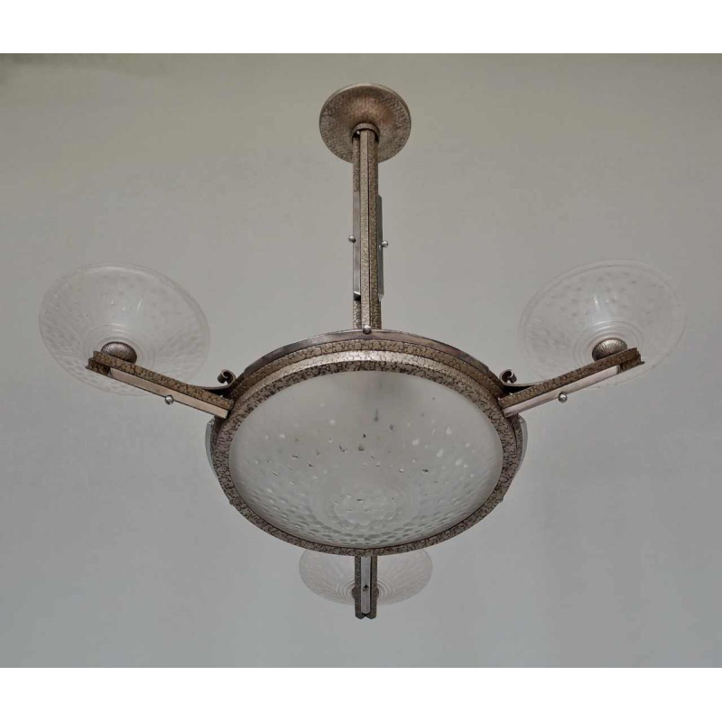 Muller freres: lustre art déco. France 1930