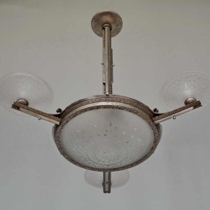 Muller freres: lustre art déco. France 1930