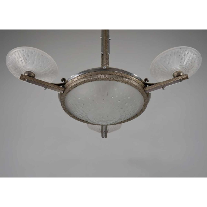 Muller freres: lustre art déco. France 1930