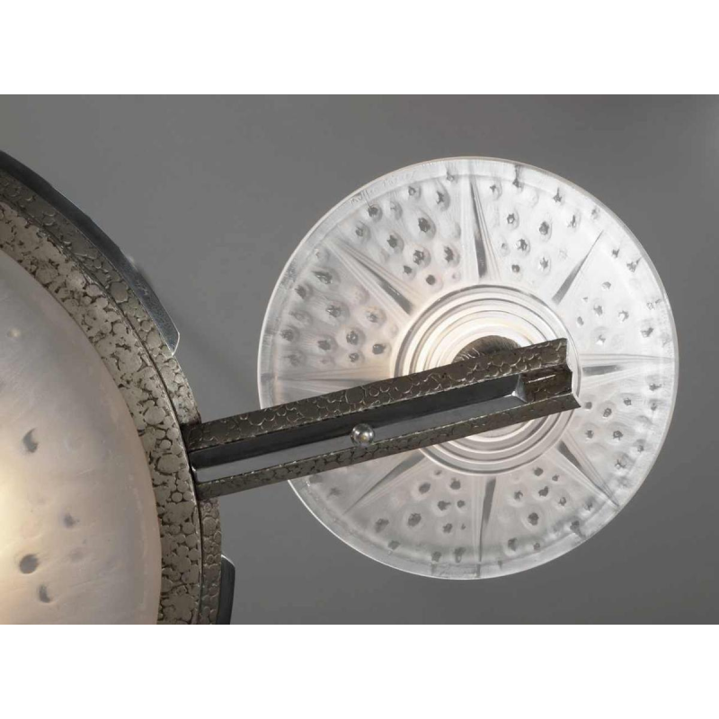 Muller freres: lustre art déco. France 1930