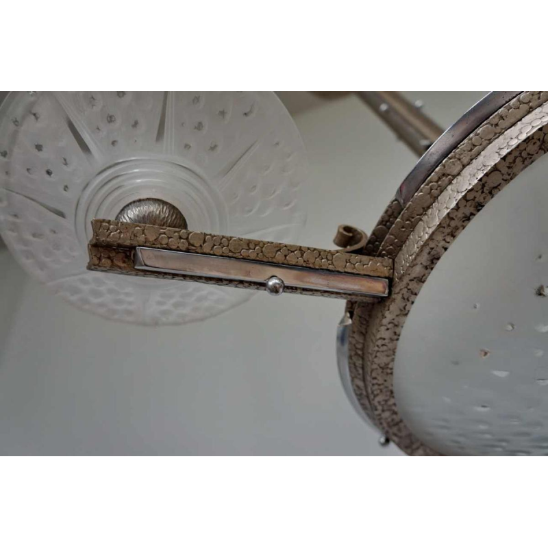 Muller freres : Franse 1930 art deco kroonluchter