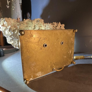 Willy Daro (attr) Koraal lamp Hollywood Regency, verguld bronzen voet ,1970s