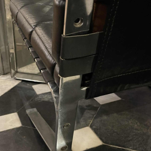 OLIVIER MOURGUE for AIRBORNE "Joker" pair of lounge chairs / armchairs 1960s