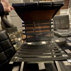 OLIVIER MOURGUE for AIRBORNE "Joker" pair of lounge chairs / armchairs 1960s