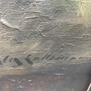 "Bloemstilleven schilderij olieverf op doek gesigneerd, 20e eeuw