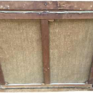 Still life painting of flowers oil on canvas signed, 20th century