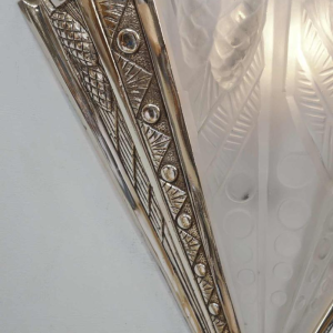 NOVERDY : paire d'appliques art déco , 1930 france