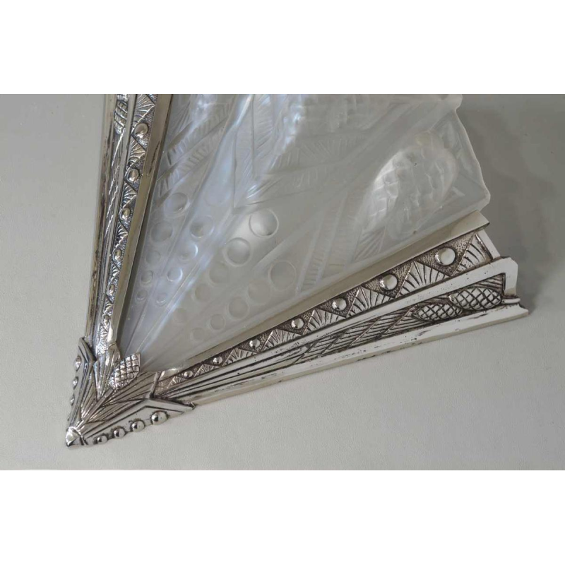 NOVERDY : paire d'appliques art déco , 1930 france