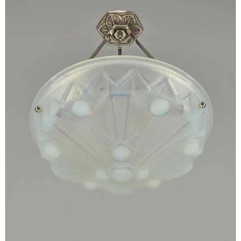 Jean Gauthier EJG : suspension art déco. France 1930