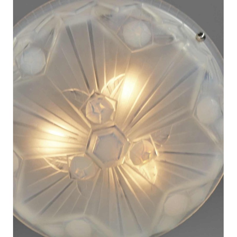 Jean Gauthier EJG: Franse 1930 art deco hanglamp