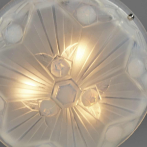 Jean Gauthier EJG: Franse 1930 art deco hanglamp