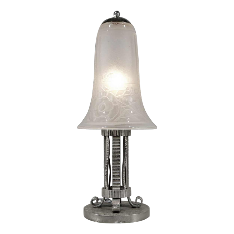 H.Fournet & A.Delatte : French art deco lamp... 1930 France