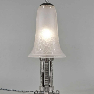 H.Fournet & A.Delatte : lampe art déco. France 1930